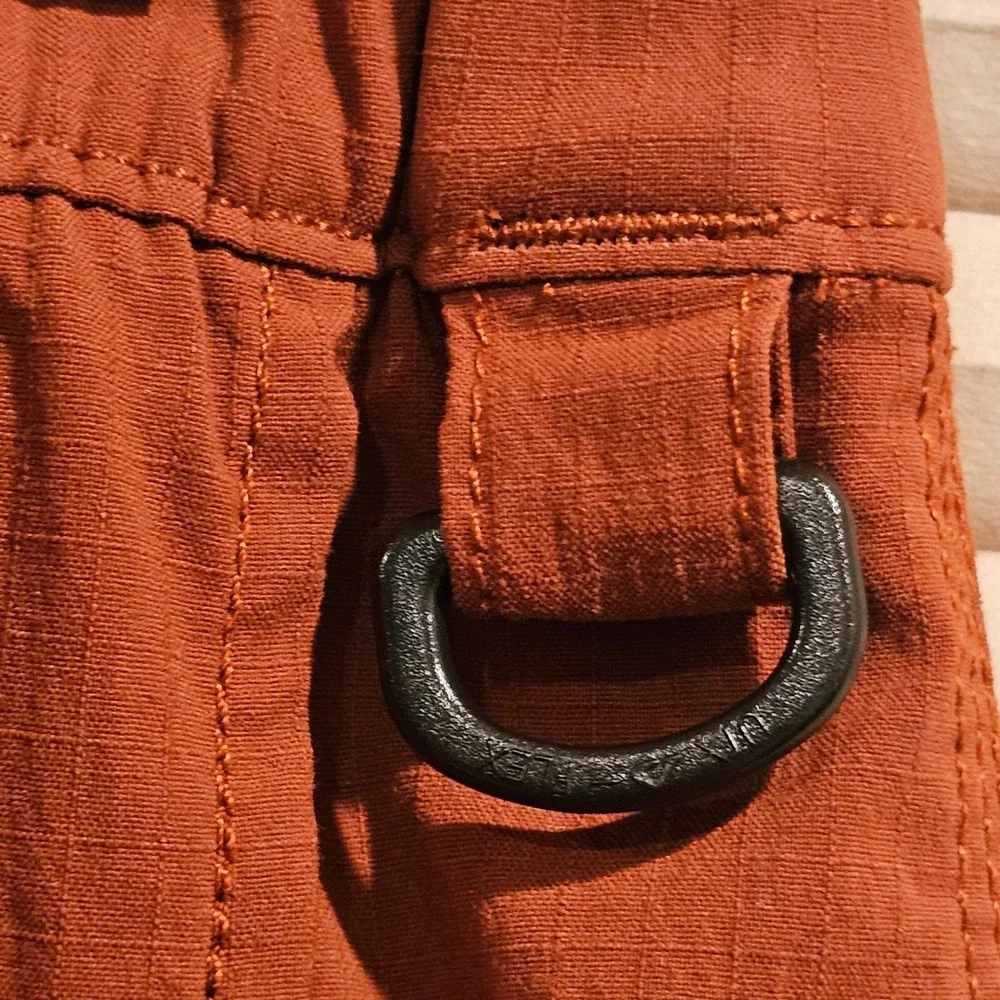 Duluth Trading Co Dry on the Fly Skort Burnt Orange Rust Women Medium 3237-97